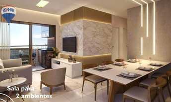 Imagem 2: Apartamento com 3 dormitórios à venda, 61 m² por R$ 437.000,00 - Zumbi - Recife/PE