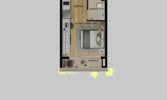 Imagem 3: Apartamento para venda tem 24 metros quadrados com 1 quarto em Campo Belo - São Paulo - SP