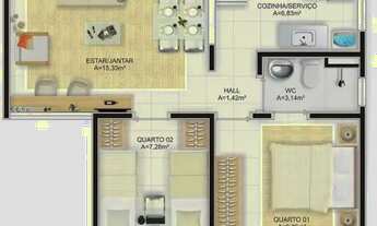 Imagem 2: Ap c/ quintal- no cond + procurado da ilha - ventilado