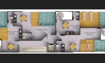 Imagem 5: Apartamento Térreo com piscina privativa e 02 quartos, sendo 01 suíte