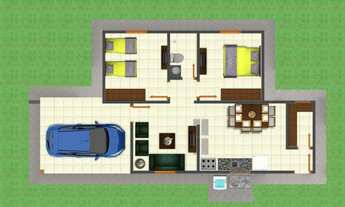 Imagem 2: Casa nova de 2 quartos, em Residencial Sol Nascente - Parnaíba