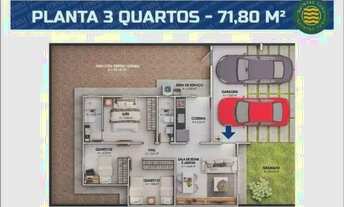 Imagem 4: Casa de condomínio para venda tem 71 metros quadrados com 3 quartos em Turu - São Luís - M