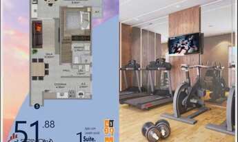 Imagem 4: Apartamento com 1 dormitório à venda, 43 m² por R$ 287.000,00 - Vila Guilhermina - Praia G