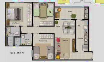 Imagem: Apartamento residencial à venda, Mirante