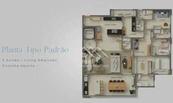 Imagem 3: Apartamento com 3 dormitórios à venda, 204 m² por R$ 1.985.670 - Cidade de Milão - Jardim