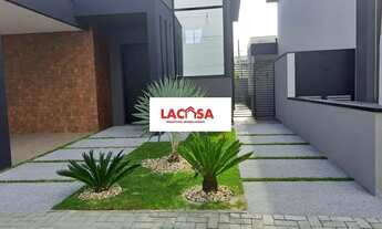 Imagem 3: Casa com 4 quartos sendo 1 suíte - Cond. Fechado - Espaço Gourmet - Novinha