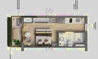 Imagem 7: Studio Esquina Jardyns, apto disponivel para venda com 25m² e 01 dormitório