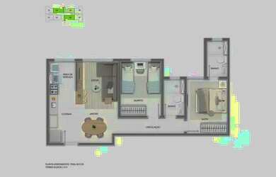 Imagem 2: Apartamento à venda no Mirante Estoril - T2 com 2 quartos e 49m²