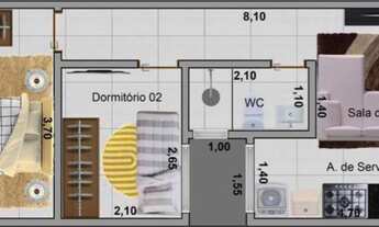 Imagem 4: Apartamento com 2 quartos e vaga em Artur Alvim - São Paulo - SP