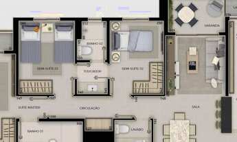 Imagem 4: Ágio Ap na Planta - Ilha Bela Residence