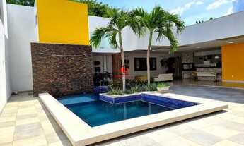 Imagem 6: Linda Casa Mobiliada no Cond Aristocratico 3 Suites Piscina c Cascata