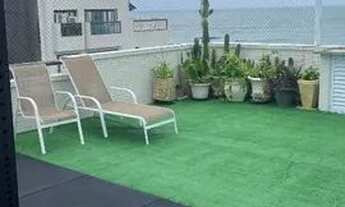 Imagem 2: Cobertura 3 quartos com área externa c/ vista p/ mar praia do Guarujá tombo - diária R$450