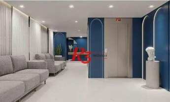 Imagem 2: Apartamento com 1 dormitório à venda, 38 m² por R$ 590.000,00 - Macuco - Santos/SP