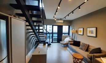 Imagem: Apto Duplex, 01 dormitório suíte, varanda