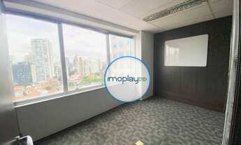 Imagem 6: Laje comercial com 218m² piso elevado com carpete, 04 banheiros, salas de reuniões e 08 va