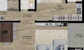 Imagem 2: Apartamentos de 2 dormitórios (1 suíte) no bairro Pátria Nova em Novo Hamburgo. Ref.:437