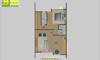 Imagem 3: Sobrado com 4 quartos à venda, 223 m² por R$ 1.291.000 - Boa Vista - Curitiba/PR