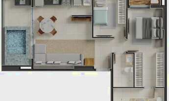 Imagem 4: GAUDÍ - 2 quartos (1 suíte) - SETOR BUENO - ENTREGA 2028 (ágio