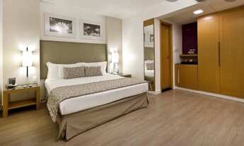 Imagem 1: Flat todo montado para aluguel e venda possui 25 metros quadrados com 1 quarto na região C