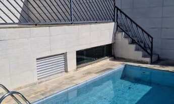 Imagem 5: Ampla cobertura à venda a 2 quadras da praia do José Menino em Santos-SP. 2 vagas.Piscina