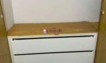 Imagem 7: Apartamento 01 dormitório com armário embutido, sala ,sacada, cozinha com armário, lavande