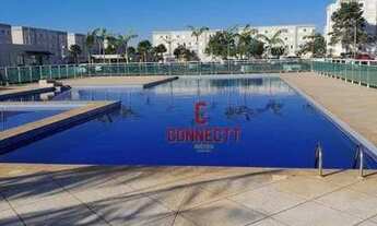 Imagem 2: Apartamento com 2 dormitórios para alugar, 46 m² por R$ 1.235/mês - Chácaras Hipica - Ribe