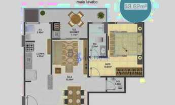 Imagem 2: Apartamento novo 1 suíte com lazer de alto padrão