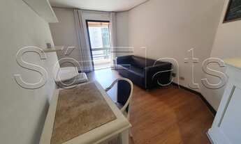 Imagem 2: Flat com excelente localização no Itaim Bibi e totalmente mobiliado para locação. Consulte