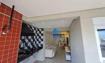 Imagem 3: Apartamento com 3 dormitórios para alugar, 91 m² por R$ 3.605/mês - Vila Assunção - Santo