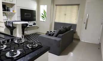 Imagem 6: Casa de condomínio mobiliada para aluguel possui 70 metros quadrados com 2 quartos