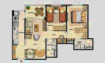 Imagem 3: Alugo apartamento com suite, Condominio Weekend