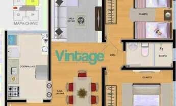 Imagem 2: APARTAMENTO 02 QTOS 01 VG TEIXEIRA DIAS ( BARREIRO ) CONTAGEM - MG