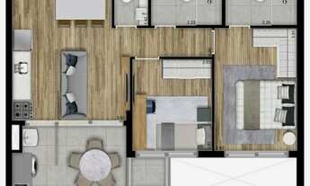 Imagem 3: Oportunidade pertinho Metrô apartamento 2 dorms (s) 1 v apenas 862.000,00 lazer top