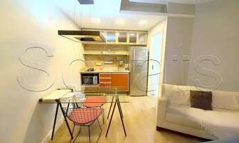 Imagem 2: La Residence Paulista lindo e decorado com 1 dormitório e 1 vaga disponível para locação n