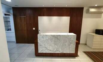 Imagem 6: Conjunto comercial para locação em Pinheiros. Sala com 129 m² e mobiliada, completíssima