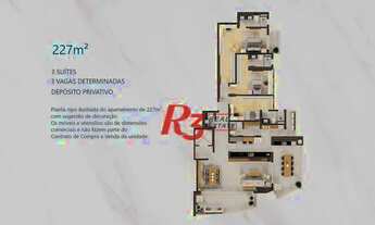 Imagem 2: Apartamento à venda, 227 m² por R$ 5.290.000,00 - Ponta da Praia - Santos/SP