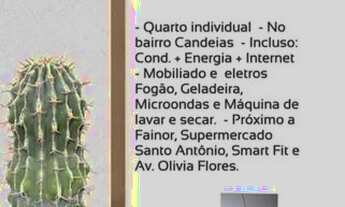 Imagem: Vaga em quarto em AP. No Candeias