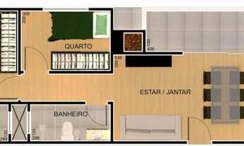 Imagem 2: Apartamento para venda com 63 metros quadrados com 2 quartos em Vila Izabel - Curitiba - P