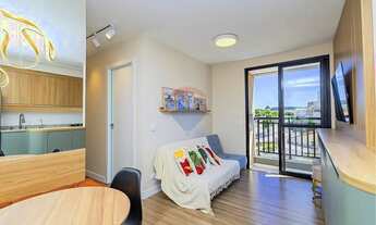 Imagem 2: Apartamento mobiliado para alugar com 2 quartos e 1 vaga no condomínio Sou Ecoville, em Cu