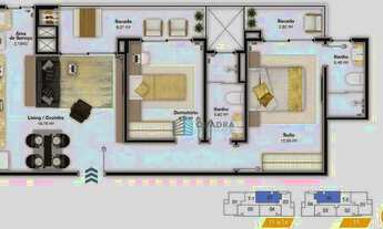 Imagem 5: Apartamento 2 Dormitórios (Suíte) à Venda, Semi-mobiliado em Clube Residence no Bairro Ita