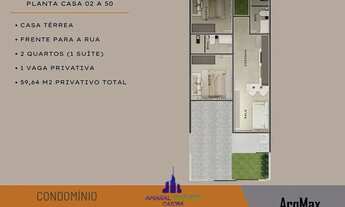 Imagem 5: Casa 02 dormitórios (1 Suíte) Tabuleiro