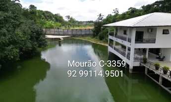 Imagem 3: Propriedade na Ponta Negra orla do Tarumã. Terreno 10.059m2, duplex com 600m2. Viveiro com