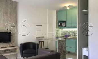 Imagem 1: Apartamento em Moema próximo a Marginal Pinheiros disponível locação com 35m²