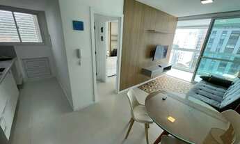 Imagem 5: LINDO QUARTO/ SALA VARANDA VISTA MAR TOTALMENTE MOBILIADO DUETTO BARRA ALTO PADRÃO