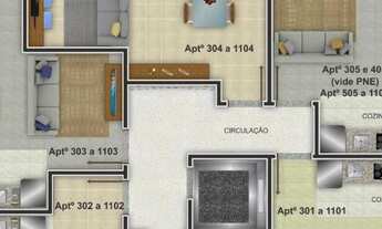 Imagem 3: Apartamento 2 dormitórios no bairro Guarani em Novo Hamburgo. Ref.:157