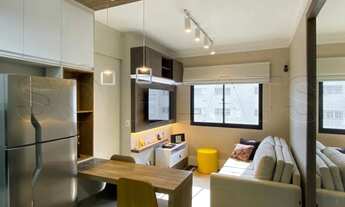 Imagem 5: Flat mobiliado disponível para locação com 30m², 01 dormitório e 01 vaga de garagem