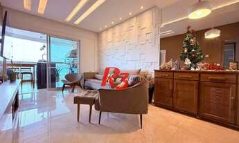 Imagem 3: Apartamento com 3 dormitórios para alugar, 118 m² por R$ 9.000,00/mês - Boqueirão - Santos