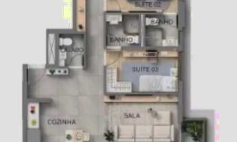 Imagem 2: RR9392 Apartamento 130m² CONDOMINÍO KA'A HOME BOUTIQUE - OPORTUNIDADE - 3 Suítes 3 Va
