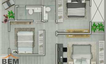 Imagem 3: Casa com 2 dormitórios à venda, 80 m² por R$ 829.000,00 - São Vicente - Itajaí/SC