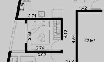 Imagem 2: Apartamento com 2 dormitórios para alugar, 42 m² por R$ 1.400/mês - Jardim Mangalot - São